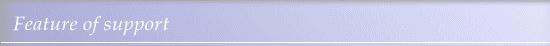 Feature of support